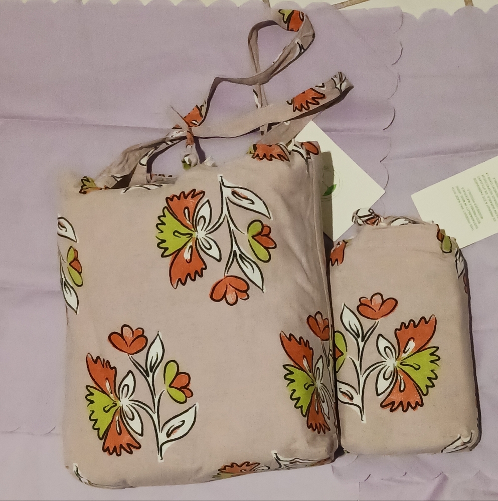 Delia UrbanOutfitters Duvet + Shams Set Boho Floral w/Fringe Tassels - Picture 3 of 16
